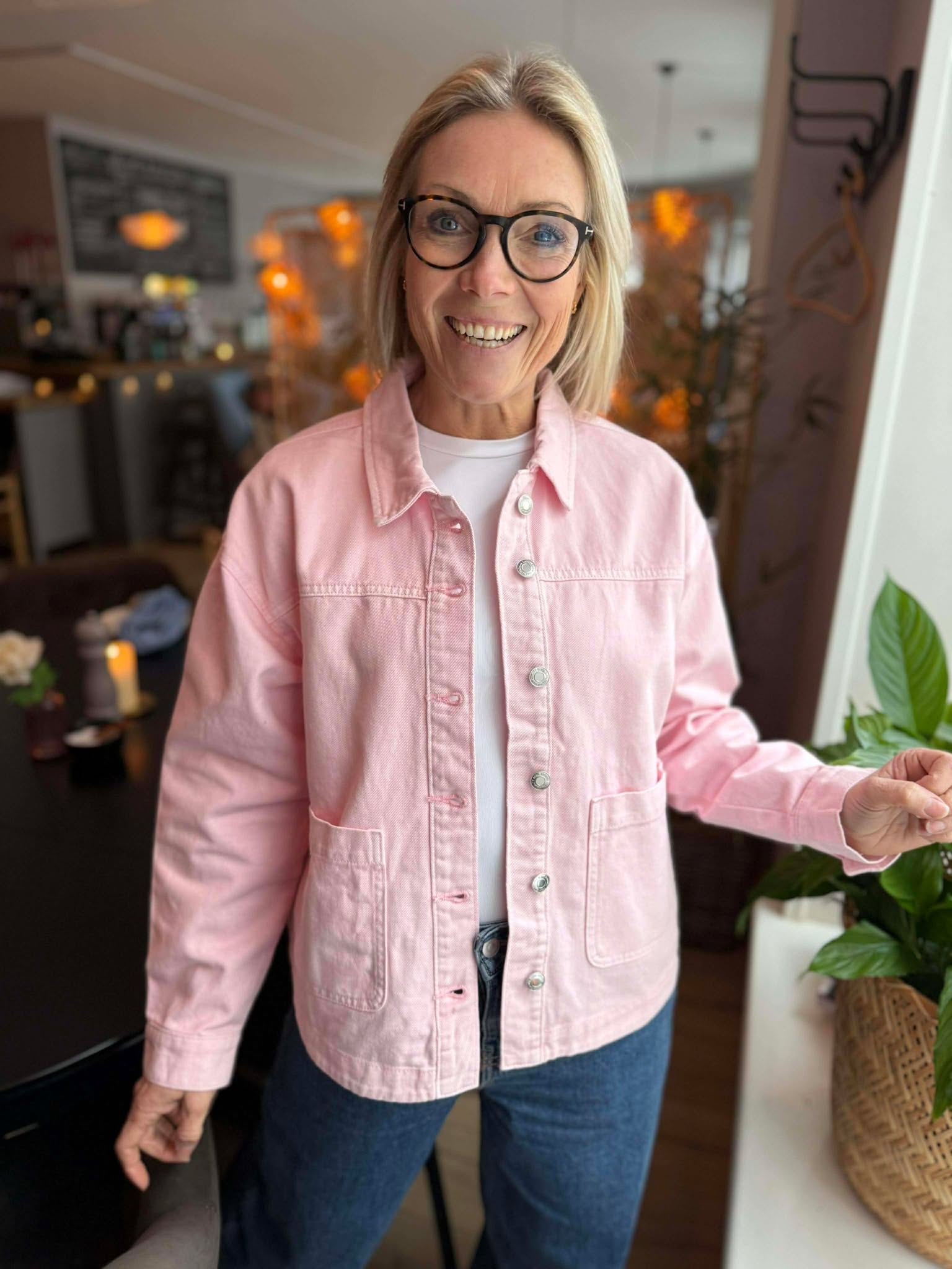 VMJAMIE Denim Jacket - Parfait Pink